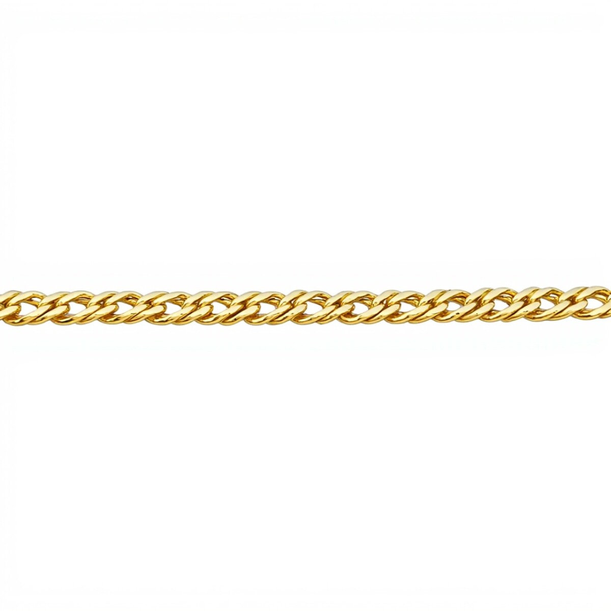 Pulsera Barbada doble -Oro bajo-Sin Piedra-PU8043 - sinpiedra 