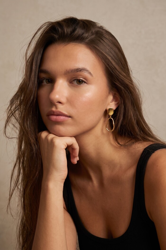 Aros Ovalados Oro