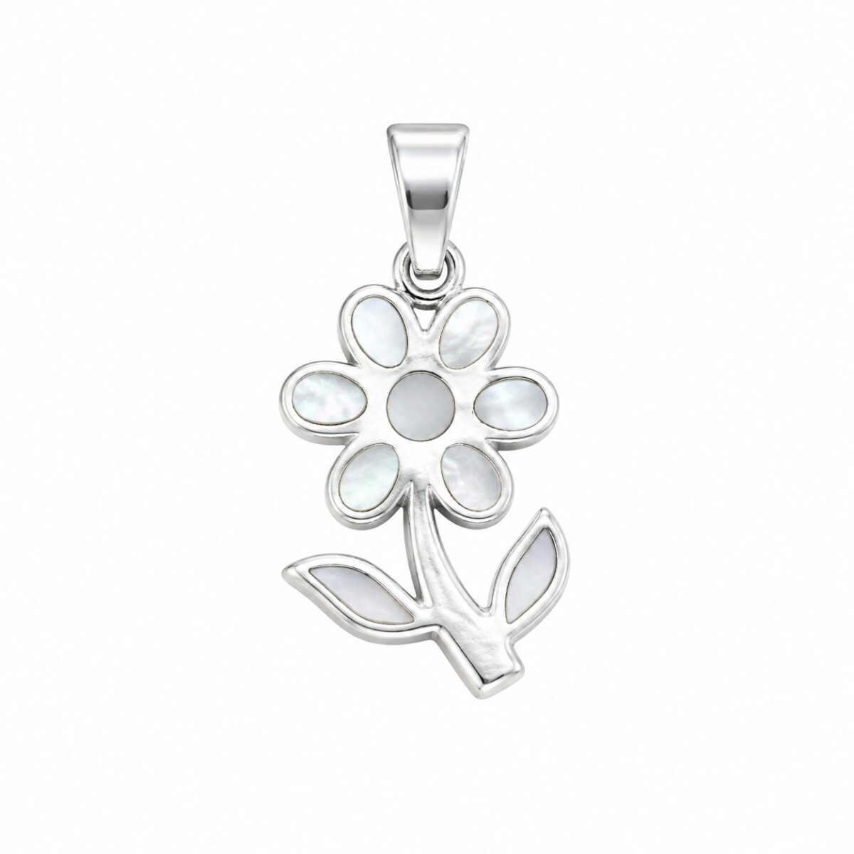 Dije flor - Plata 925 - nacar - CP4878 - conpiedra 