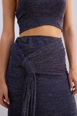 Falda Intuición Azul Lurex
