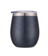 Mate Acero Inox. Con Tapa Azul Metalizado