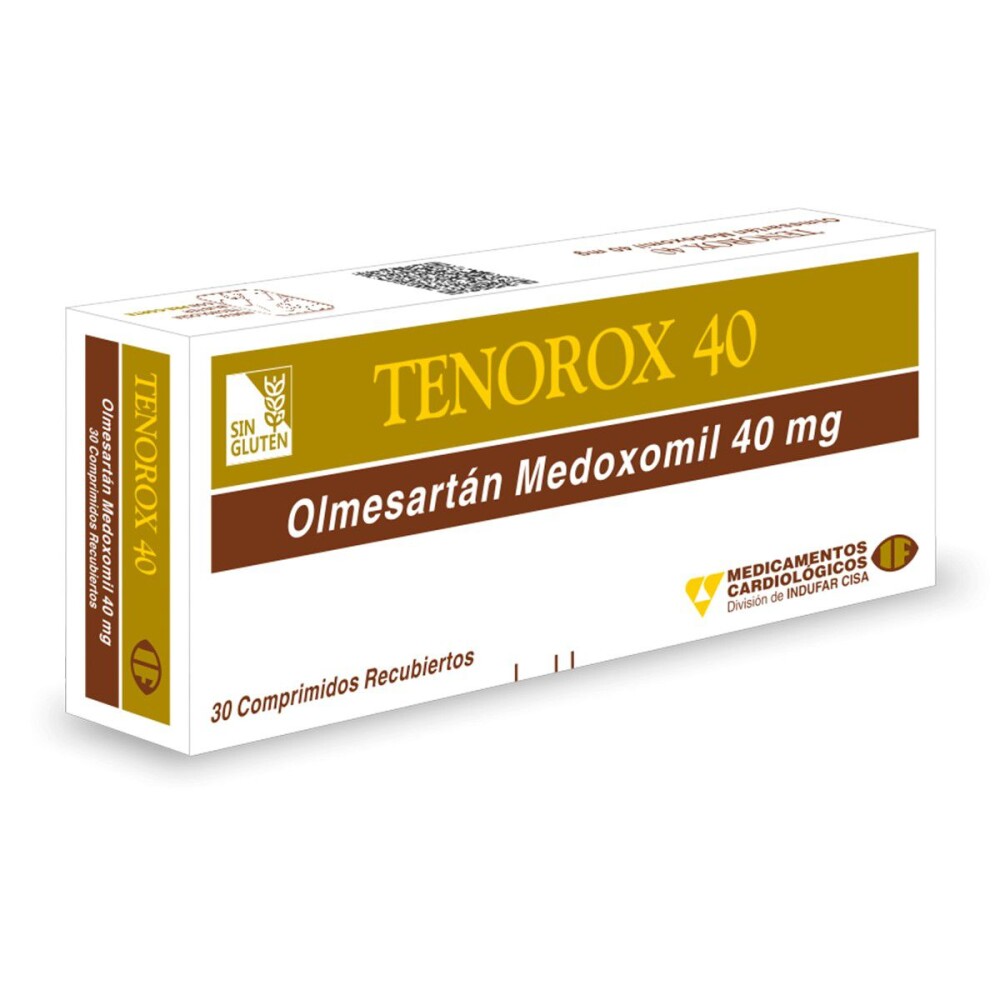 TENOROX 40 MG CJ X 30 COMP. REC. única