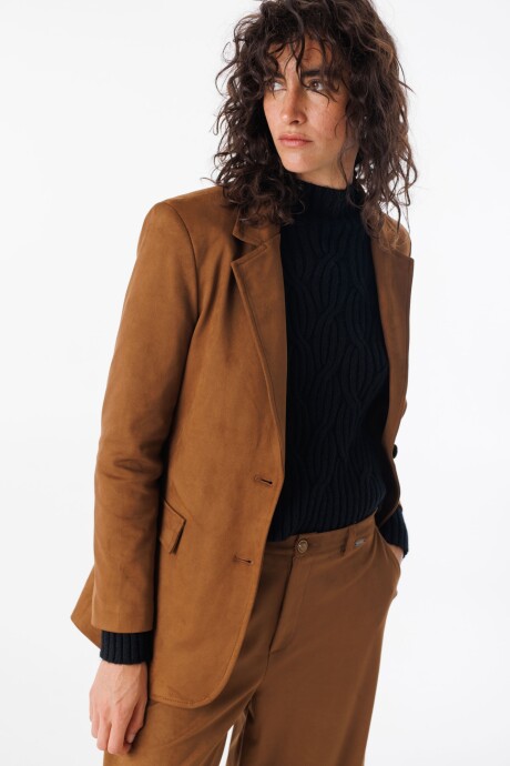 Blazer Suede Camel