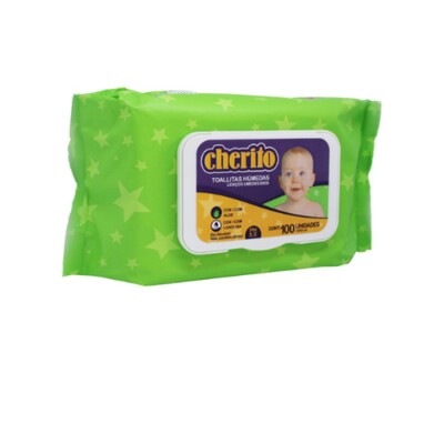 Toallitas Húmedas Cherito Lanolina 100 Uds. Toallitas Húmedas Cherito Lanolina 100 Uds.