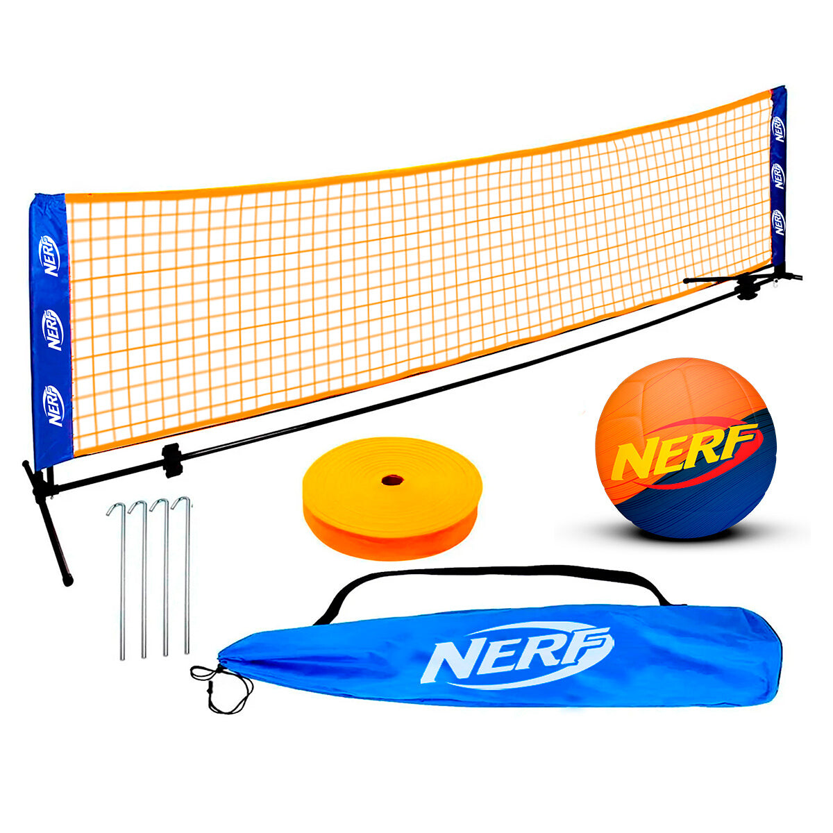 Set Nerf Red Fútbol Tenis Playa+ Pelota+ Bolso + Acc 