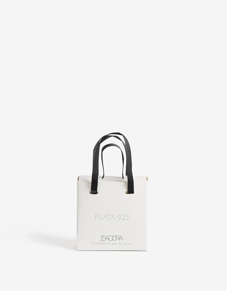 Aros Pasantes Strass Aros Pasantes Plata 925 - Plateado