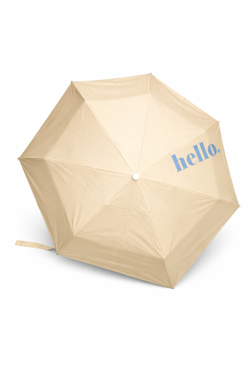 PARAGUAS HELLO - BEIGE (V) 