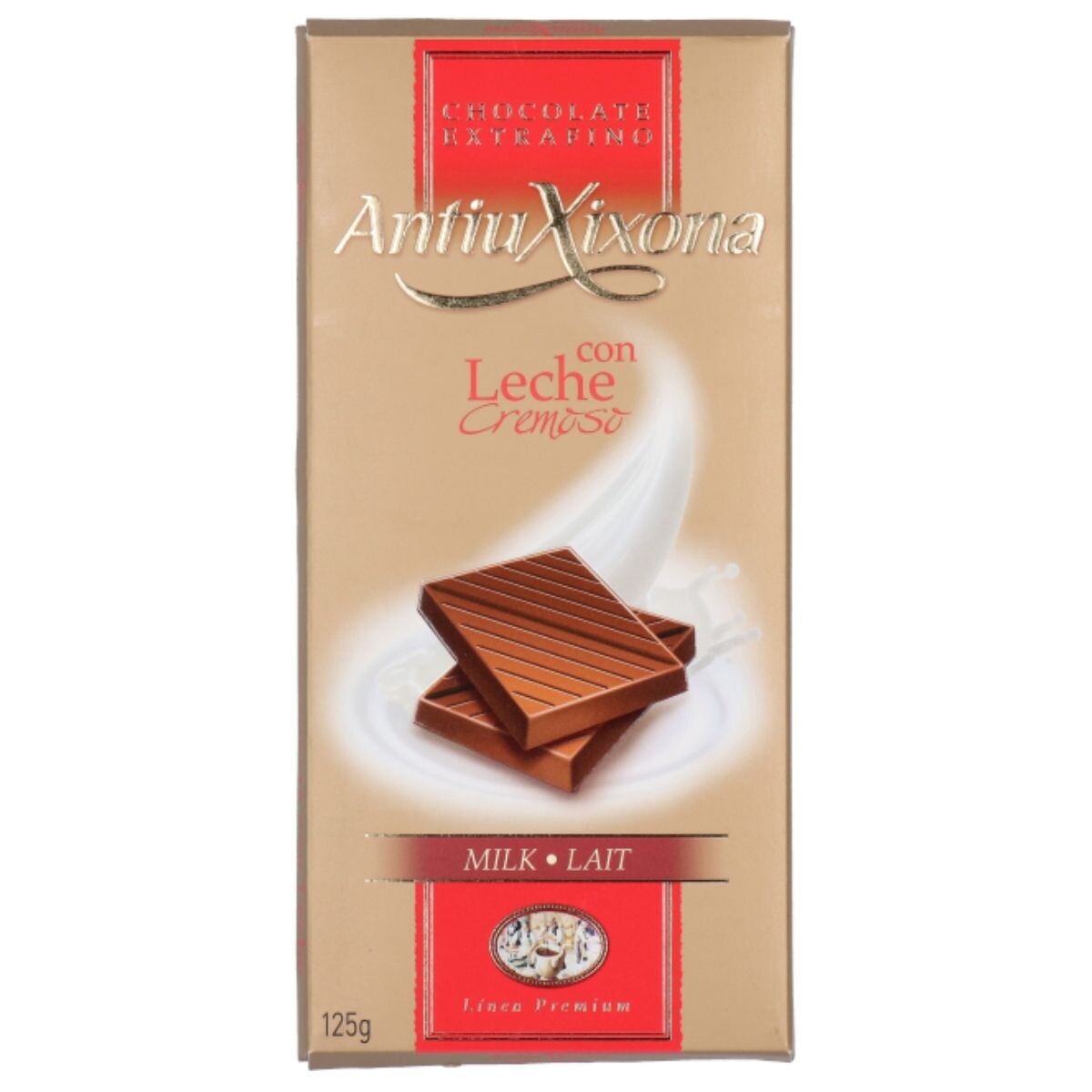 Tableta de Chocolate Antiu con Leche Cremoso 125 GR 