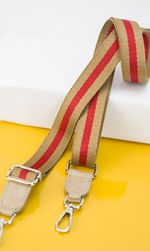 CORREA GALON PARA CARTERA NUEZ Y ROJO