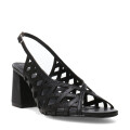 Sandalias de Mujer Bottero Cuero Calado Negro