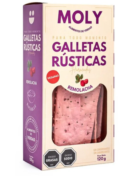 Galletas Moly rusticas remolacha Galletas Moly rusticas remolacha