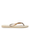 Sandalias de Mujer Havaianas Slim GLitter II Beige Arena - Dorado
