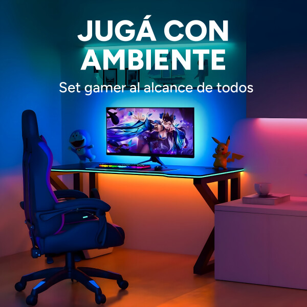 Luz Led Neon Rgb Rollo Cinta Luces Flexible Manguera 5 Metrs Color RGB