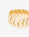 Pulseras Elásticas Metal Pulsera De Metal - Dorado