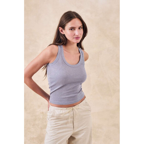 Musculosa Lurex Lila