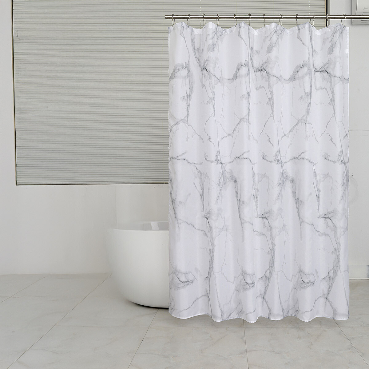 Cortina de Home Class con Argollas 180 x 180 cm - 20065 MARMOL BLANCO 