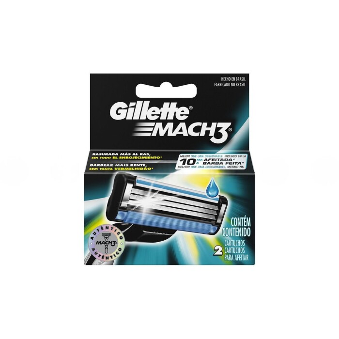 GILLETTE MACH 3 RPTO. X 2 R.179240 UNID. única