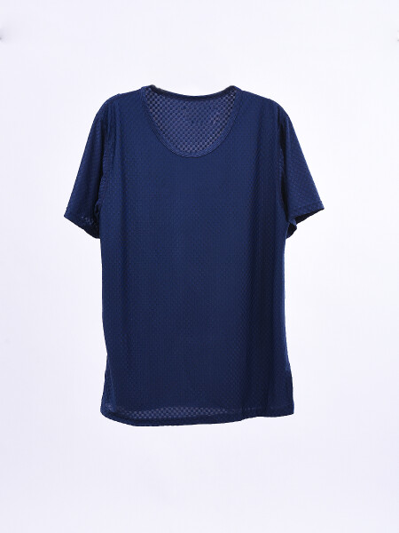 REMERA FITNESS AZUL OSCURO