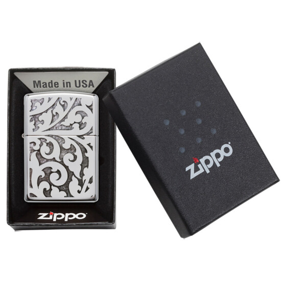 Encendedor ZIPPO 28530 C/Diseño Plata 0