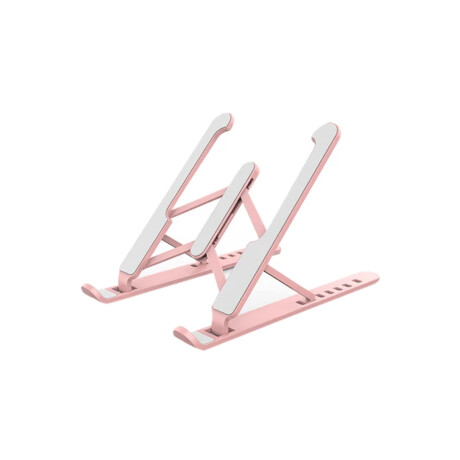 Soporte laptop de plástico regulable Rosado