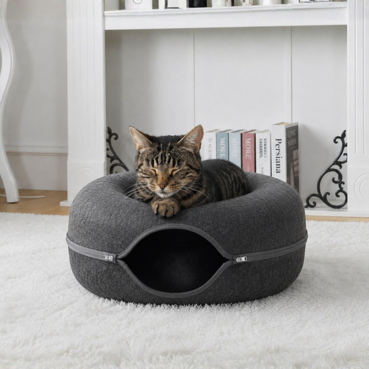 Cama - Cucha Dona Para Gato Mediano 