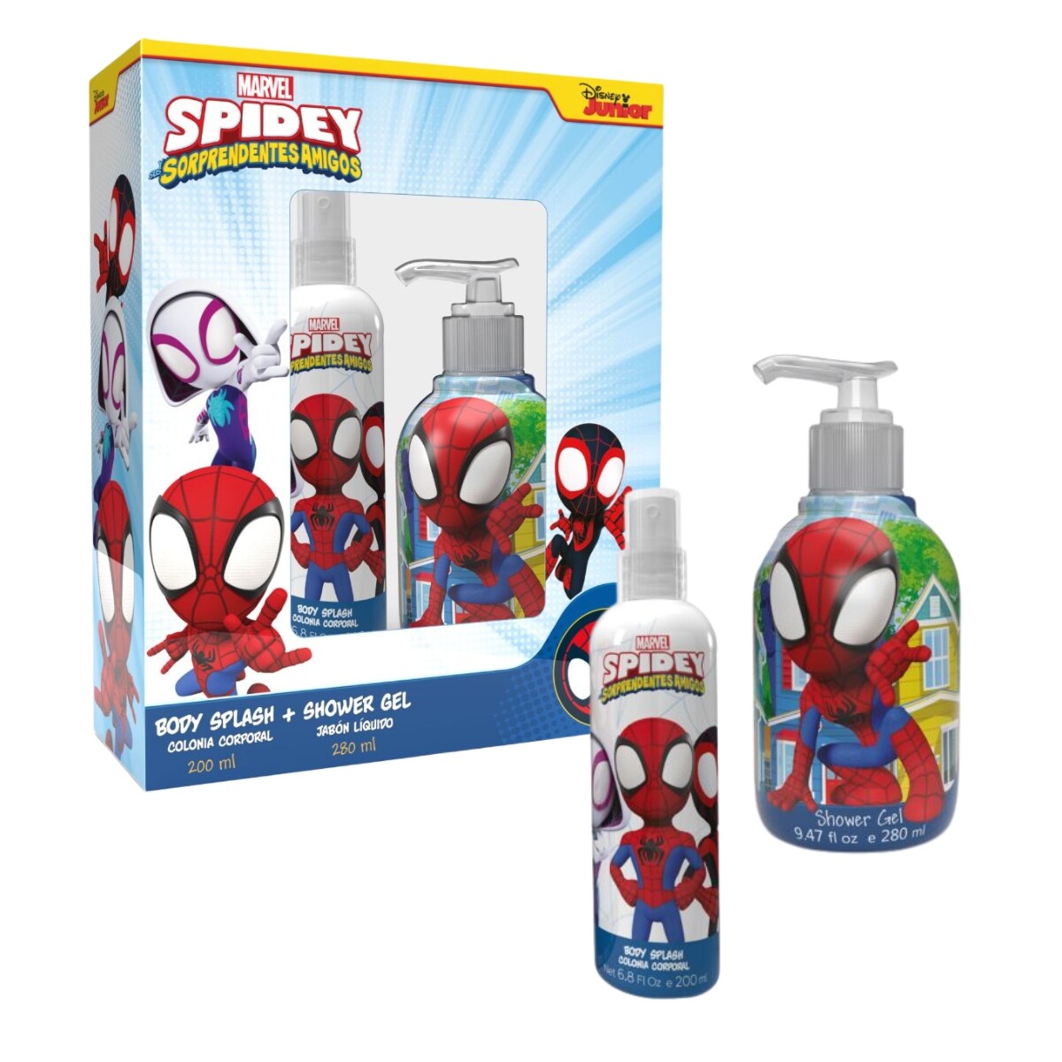 Set Body Splash Disney Spidey 200 Ml + Shower Gel 280 Ml 