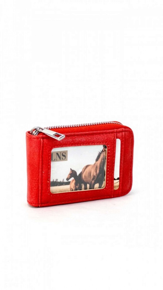 Tarjetero Honey - Carmin 