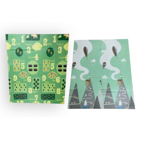 Alfombra Infantil Reversible Transportable 1.5M x 1.8M VERDE