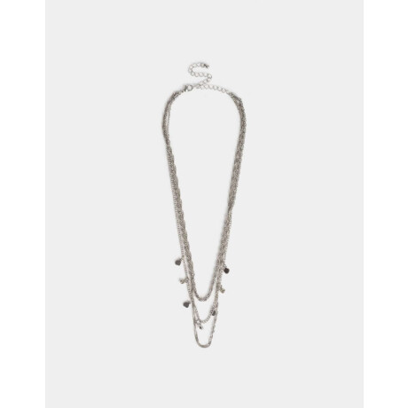 Collares Cortos Con corazón Plateado