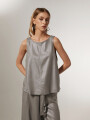 Musculosa Cariño Plateado