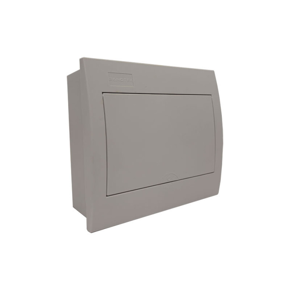 Tablero de embutir 8 módulos con puerta blanca CAJ00049