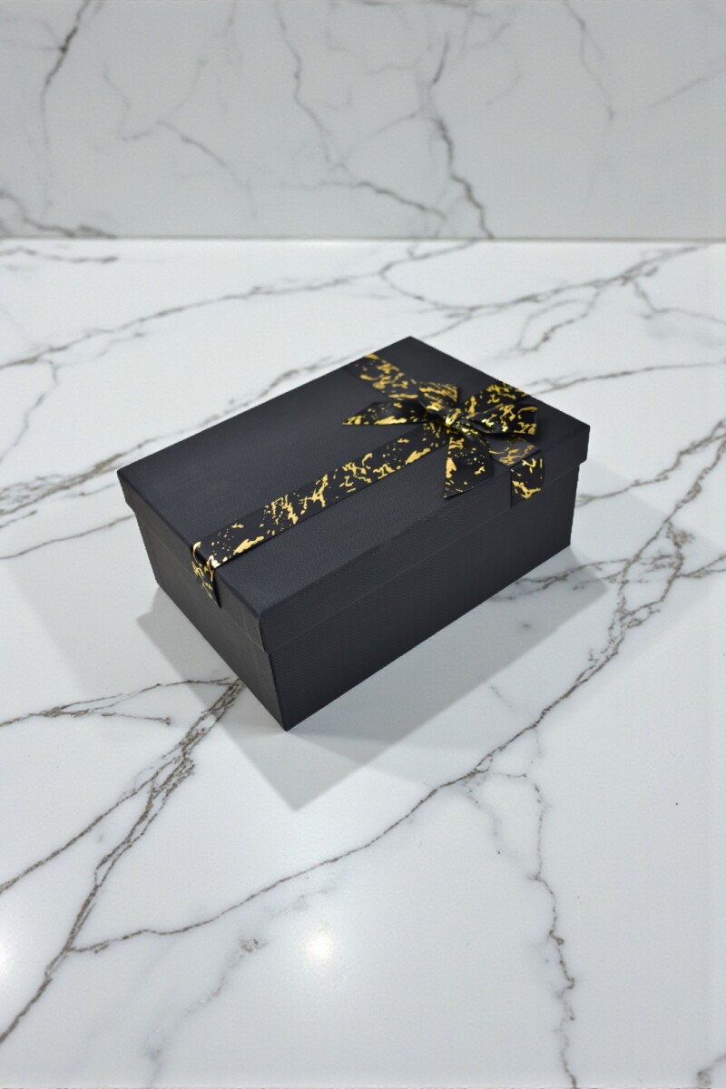 Caja rigida - 15,5x22,5x9,5 cm - NEGRO 