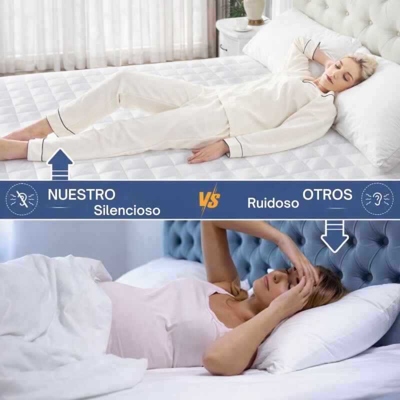 Funda Cubre Colchon Protector Impermeable Lavable Respirable - 1 plaza y media Funda Cubre Colchon Protector Impermeable Lavable Respirable - 1 plaza y media