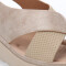 Sandalias de Mujer Lady Confort CAZENAC con tiras cruzadas Beige
