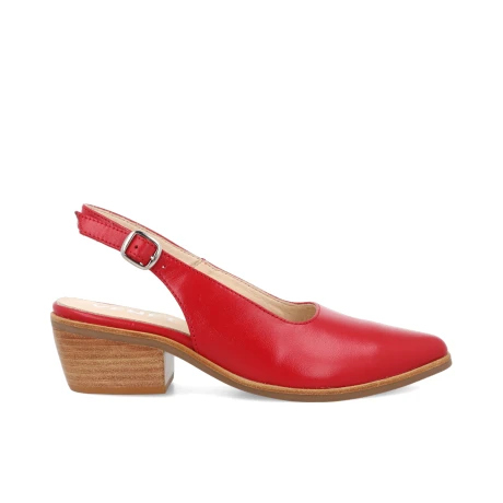 ZUECO VENET - CUERO FELIZZANO ROJO