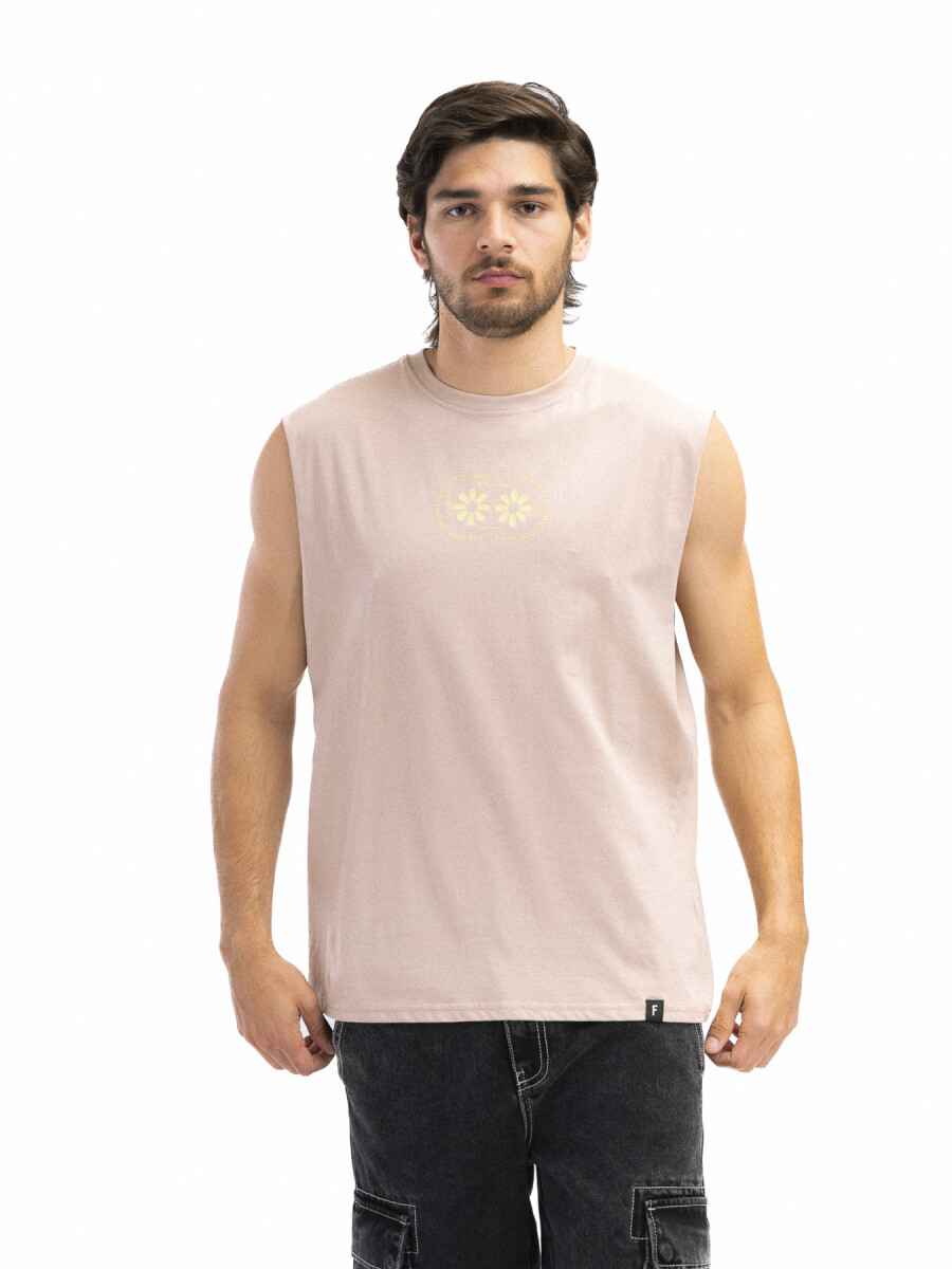 Musculosa Estampada Oversized - BEIGE/ FANTASIA 1 