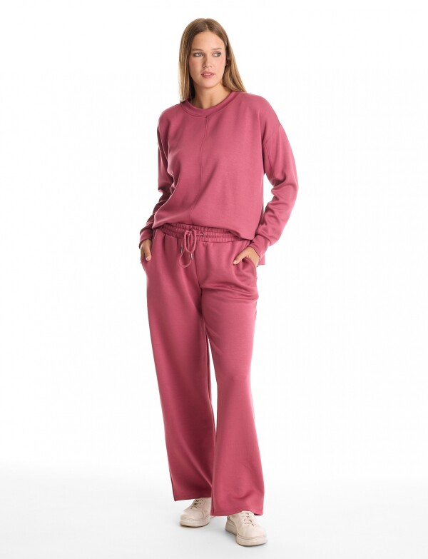 Jogger Basico Recto ROSA OSCURO