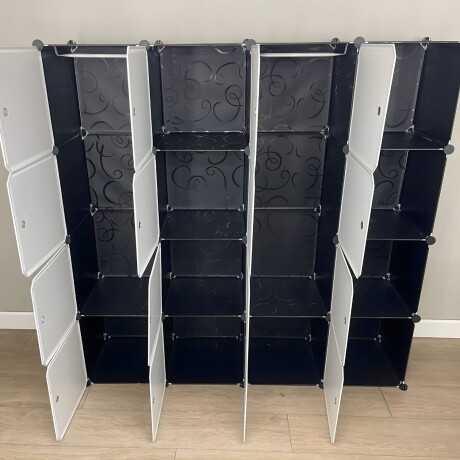 Armario de Plástico Lumax 16 Compartimentos Portátil Blanco