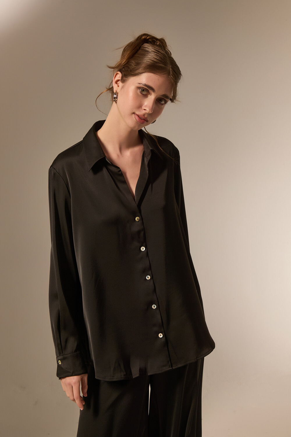 Camisa Weylos Taupe Claro
