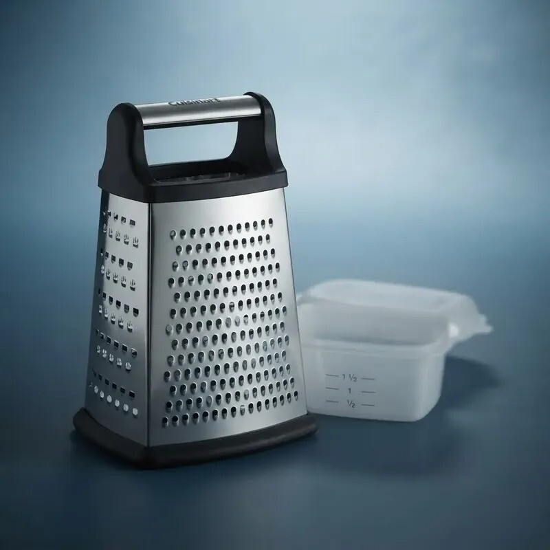 Rallador de 4 lados con contenedor de almacenamiento - Cuisinart Rallador de 4 lados con contenedor de almacenamiento - Cuisinart