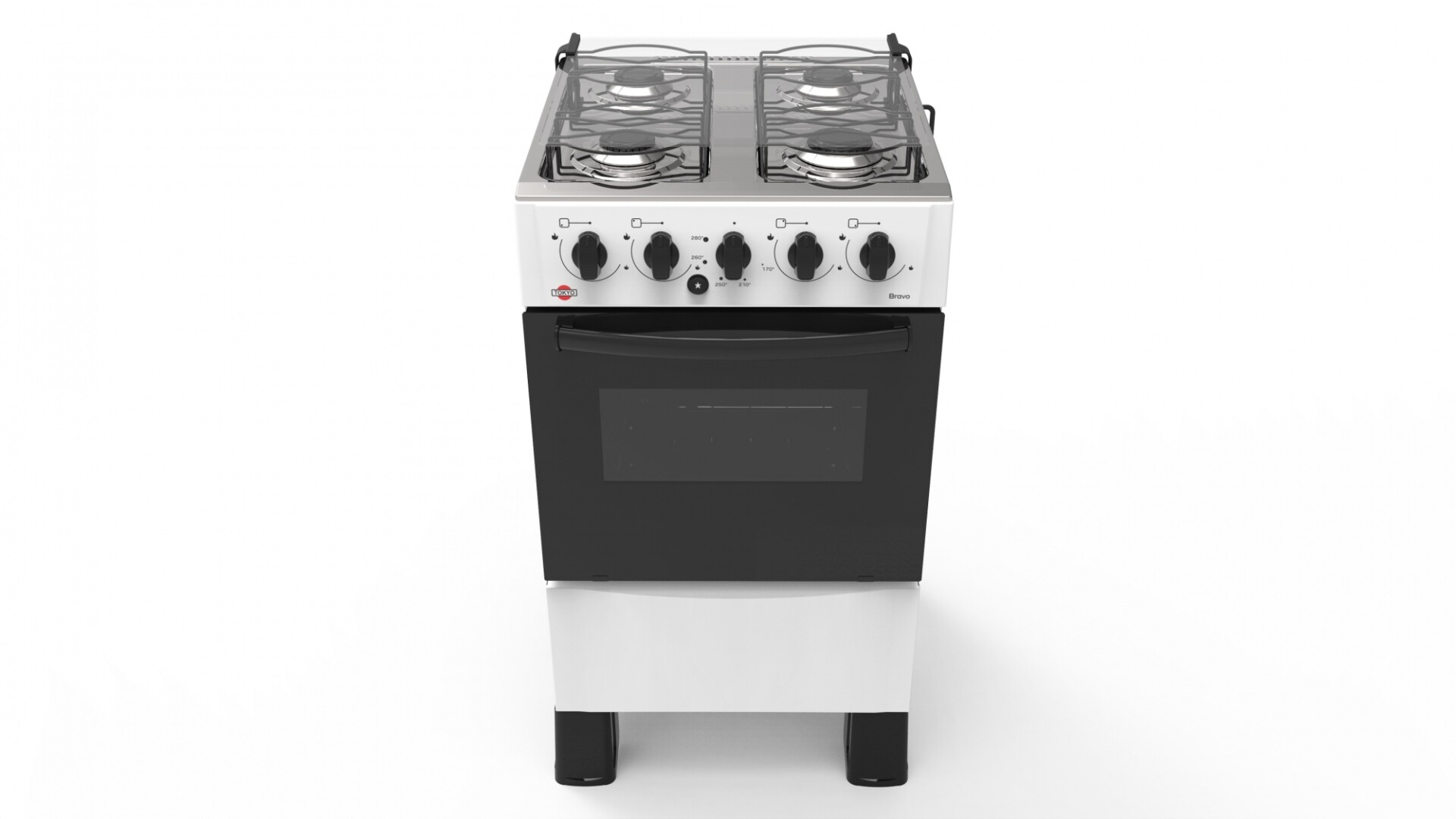 Cocina a Gas Tokyo 4H con Encendido Eléctrico Bravo 
