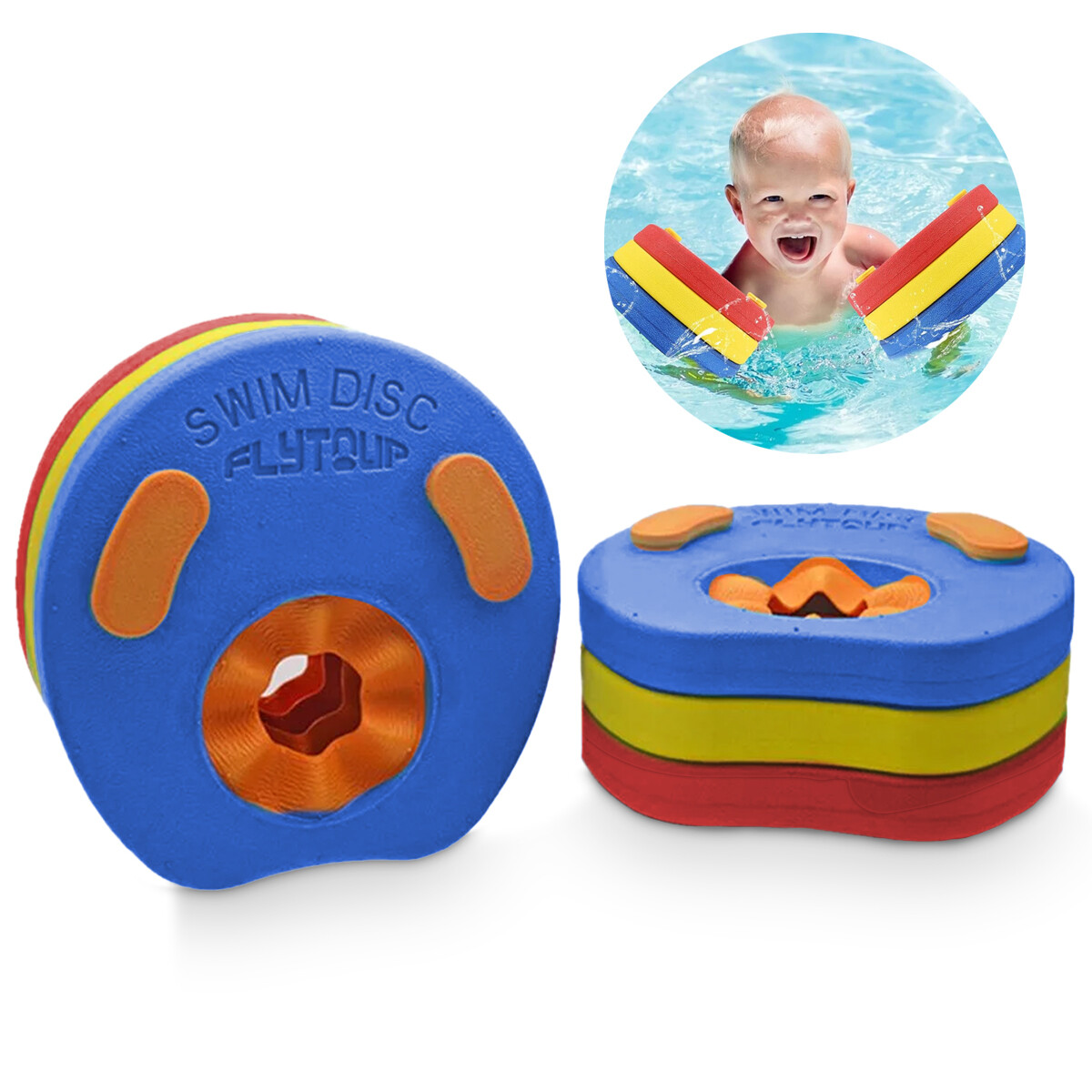 Set X6 Anillos Flotadores Alitas Brazos Piscina Niños - Pis006003 