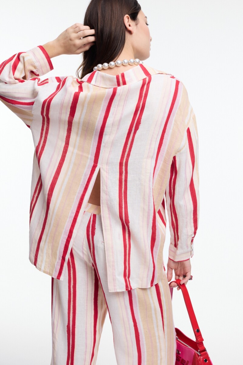 CAMISA ABERTURA Rojo