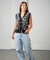 Chaleco Print negro