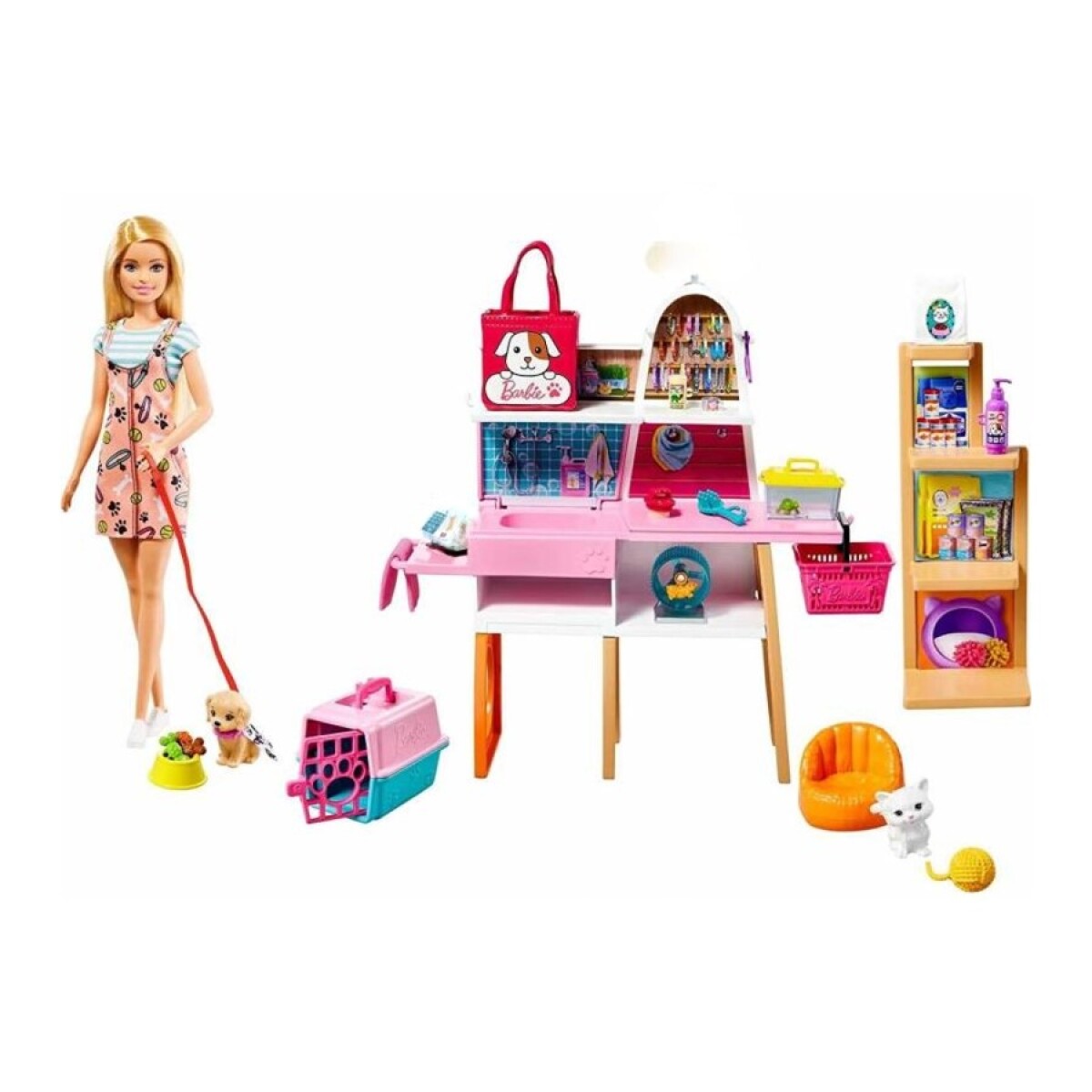 Set Barbie Tienda para Mascotas con Accesorios 
