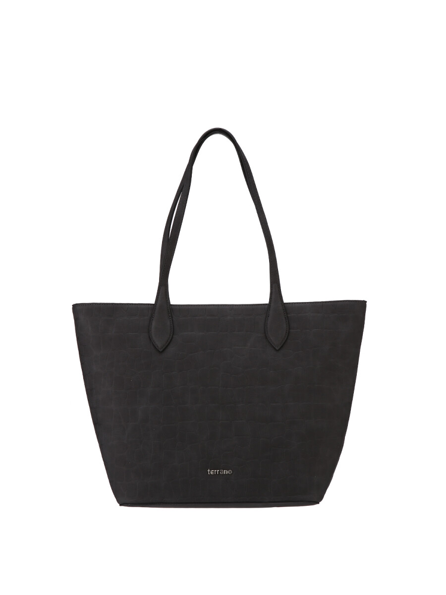 Bolso Crocco Bella - Negro 
