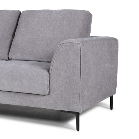 Sofá Sky - Tela Microfibra - 2 cuerpos 6686-7 Gris