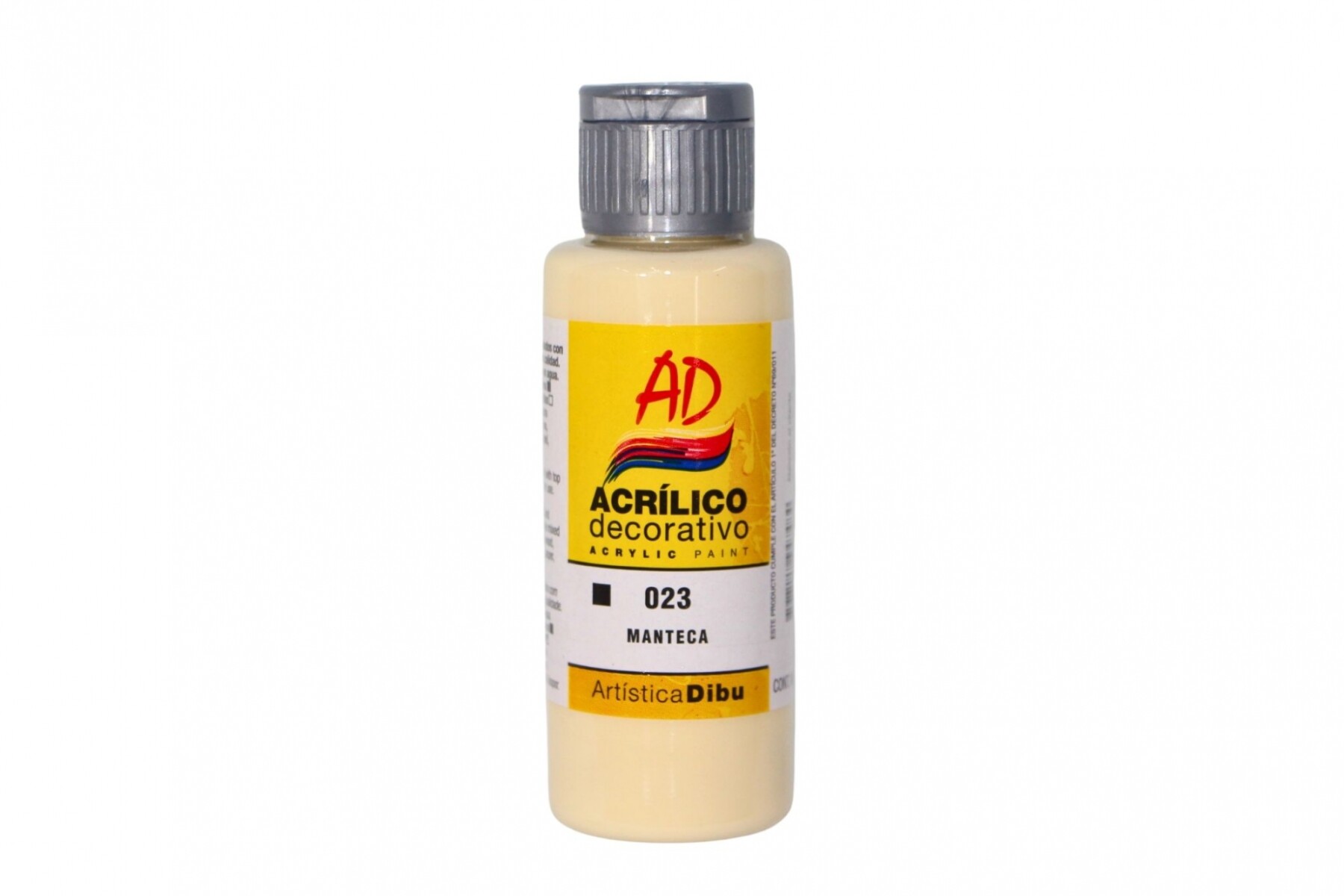 PINTURA ACRILICA ARTISTICA DIBU 60 ML. DIFERENTES COLORES - COLOR MANTECA 023 