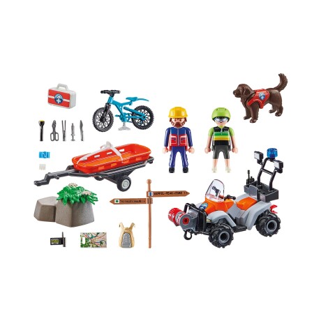 Playmobil rescate ciclista en la montaña 58 piezas Playmobil rescate ciclista en la montaña 58 piezas