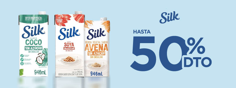 Silk hasta 50% off.